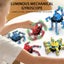 3PCS Deformation Robot Mechanical Octo-pus Gyroscope Toy Luminous Toy Carousel 6