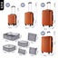 4PCS Luggage Suitcase Trolley Set Carousel 9