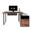 Computer Office Desk Bookcase Laptop Study Writing Table Bookshelf Workstation Carousel 9