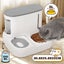 Pet Feeder Cats Food Bowl Dog Water Dispenser Gravity Fed Automatic 2 IN 1 Carousel 3