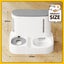 Pet Feeder Cats Food Bowl Dog Water Dispenser Gravity Fed Automatic 2 IN 1 Carousel 4