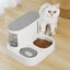 Pet Feeder Cats Food Bowl Dog Water Dispenser Gravity Fed Automatic 2 IN 1 Carousel 11