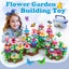 Flower Garden Building Toy Set 104pcs Learning Builder Art Craft DIY Bouquet Carousel 9