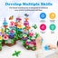 Flower Garden Building Toy Set 104pcs Learning Builder Art Craft DIY Bouquet Carousel 11