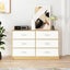Chest of 6 Drawers Tallboy Dresser Bedside Table Storage Cabinet Unit TV Stand Carousel 4