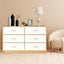 Chest of 6 Drawers Tallboy Dresser Bedside Table Storage Cabinet Unit TV Stand Carousel 5