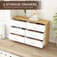 Chest of 6 Drawers Tallboy Dresser Bedside Table Storage Cabinet Unit TV Stand Carousel 6