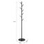 Coat Garment Rack Hall Storage Stand Shelf Hook Hanger Hat Holder Carousel 16