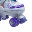 Kids Roller Skates Adjustable 4 Sizes 4 Light Up Wheels For Size 26-33 Col. Carousel 7