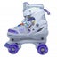 Kids Roller Skates Adjustable 4 Sizes 4 Light Up Wheels For Size 26-33 Col. Carousel 9
