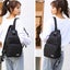 Crossbody Sling Backpacks Sling Bag for Men Women Hiking Daypack with Earphone H Carousel 2