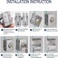 304 Stainless Steel Sliding Glass Door Security Lock Gate Lock Carousel 7