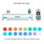TV Cabinet 2 Drawers LED Light Carousel 10