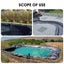 4x10m Pond Pool Liner HDPE Fish Waterfall Water Garden 4x10m Pond Skin Pad Black Carousel 5
