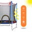 60IN Kids Trampoline w/ Jumping Basketball Ring Hoop Carousel 10
