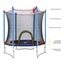 60IN Kids Trampoline w/ Jumping Basketball Ring Hoop Carousel 12