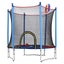 60IN Kids Trampoline w/ Jumping Basketball Ring Hoop Carousel 13