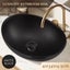Bathroom Ceramic Basin Countertop Vanity Washing Sink Bowl Above Counter Black Carousel 3