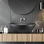 Bathroom Ceramic Basin Countertop Vanity Washing Sink Bowl Above Counter Black Carousel 4