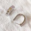 18K White-Gold Crystal Huggie Earrings "Justine" Carousel 3