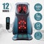 Massage Chair Seat Neck Back Shiatsu Massager Full Body Carousel 2