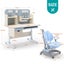 Children Kids Study Desk and Chair Set blue Height Adjustable Carousel 4