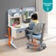 Children Kids Study Desk and Chair Set blue Height Adjustable Carousel 11