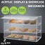 Cupcake Display Cabinet Acrylic Cake Bakery Shelf Unit Case Carousel 3