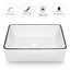 White Ceramic Basin Sink Bathroom Above Counter Hand Wash Bowl Vanity Rectangle Carousel 8