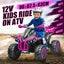 Electric Ride On Car 12V Pink Carousel 10