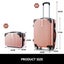 2PCS Luggage Suitcase Trolley Carousel 12
