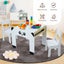 Kids Table and Chair Set Children Activity Toy Storage Study Desk Carousel 4