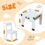 Kids Table and Chair Set Children Activity Toy Storage Study Desk Carousel 10