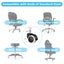 5pcs Replacement Office Chair Casters for Hardwood and Carpet Floors Carousel 3