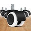 5pcs Replacement Office Chair Casters for Hardwood and Carpet Floors Carousel 9