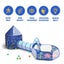 Kids Play Tent House Baby Crawl Tunnel Ball Pit with Basketball Hoop 3-In-1 Carousel 12
