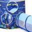Kids Play Tent House Baby Crawl Tunnel Ball Pit with Basketball Hoop 3-In-1 Carousel 13