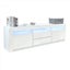TV Stand Wooden RGB LED Cabinet White Carousel 5