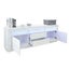TV Stand Wooden RGB LED Cabinet White Carousel 8
