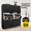 Wooden Shoe Cabinet Shoes Storage Rack Organiser Wooden Shelf Drawer 54 Pairs Carousel 10