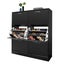 Wooden Shoe Cabinet Shoes Storage Rack Organiser Wooden Shelf Drawer 54 Pairs Carousel 12