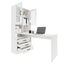 Computer Desk Bookcase Office Study Writing Laptop Table Shelving White Carousel 12
