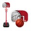1.6m Kids Portable Basketball Hoop Stand System w/Adjustable Height Carousel 9