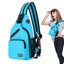 Crossbody Sling Backpacks Sling Bag for Men Women Hiking Daypack with Earphone H Carousel 4