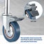 Aluminum Shower Toilet Commode Chair Bathroom Bedside Wheelchair Seat Carousel 10