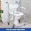 Aluminum Shower Toilet Commode Chair Bathroom Bedside Wheelchair Seat Carousel 12