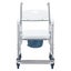 Aluminum Shower Toilet Commode Chair Bathroom Bedside Wheelchair Seat Carousel 14