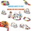 Race Tracks and LED Electric Anti-Gravity Race Car Toy 92pcs Bendable Rainbow Carousel 4