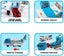 Transport Cargo Airplane Car Toy Play Set Carousel 4