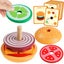 Montessori Toys Wooden Burger Sorting Stacking Toys For Toddlers Preschool Educa Carousel 2